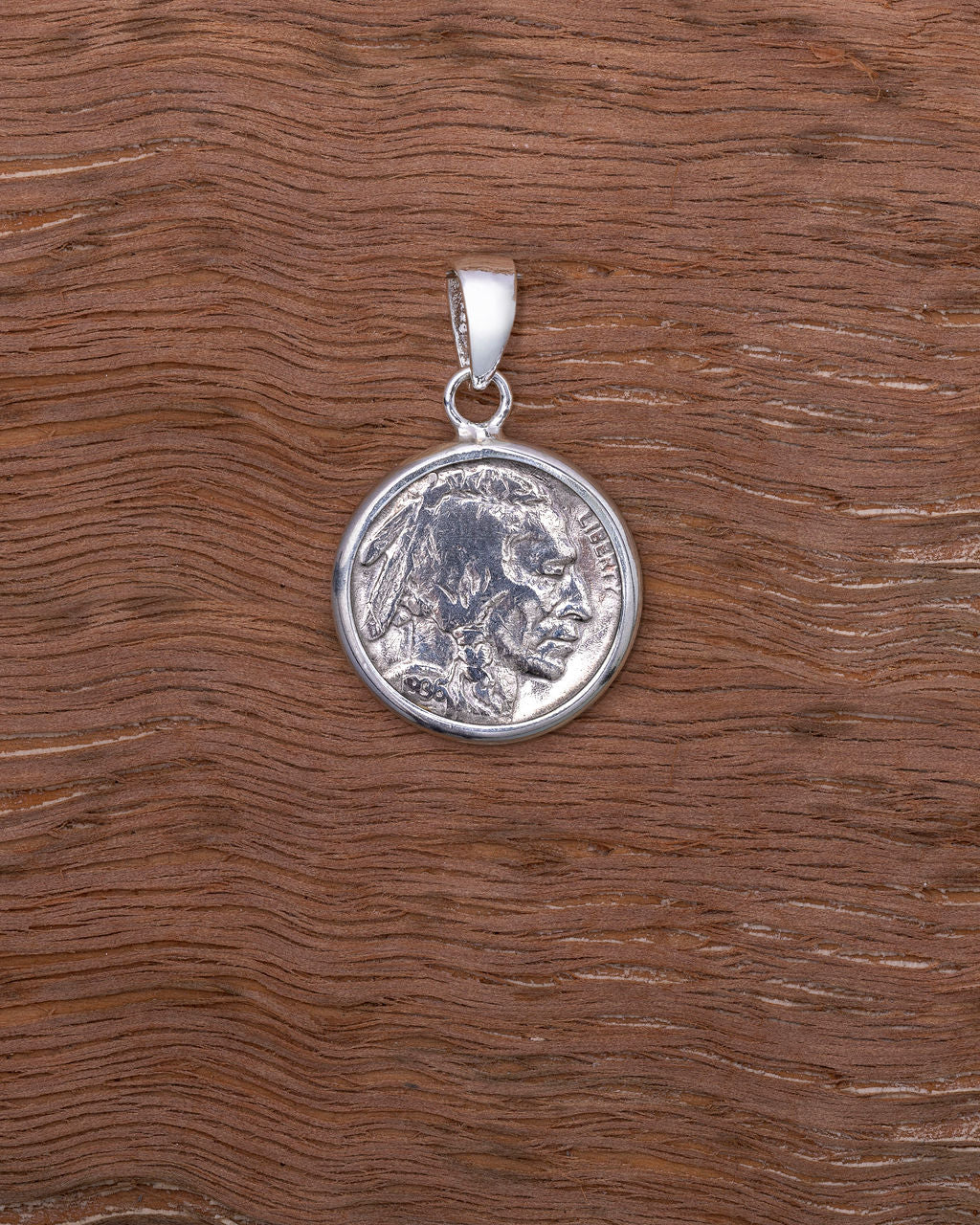 American Indian Head Nickel Pendant The Coin Tree